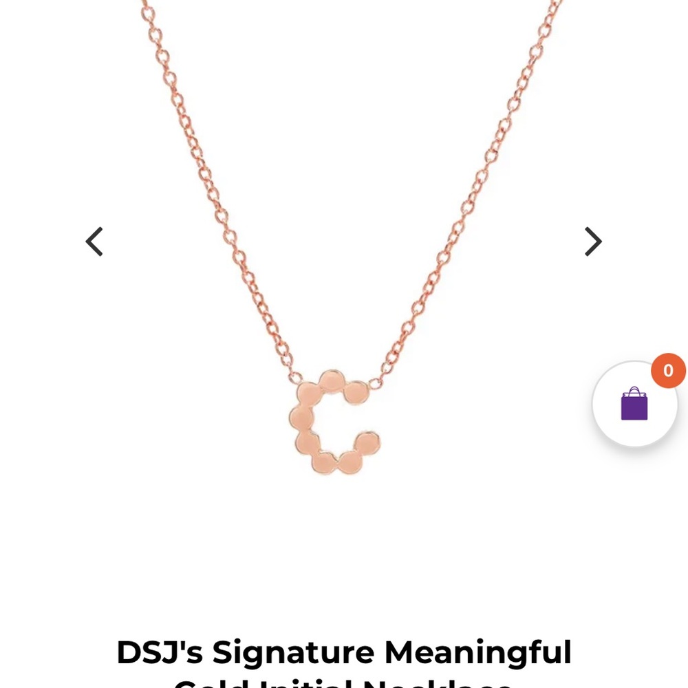 Gold Initial Necklace Elegant Script Pendant